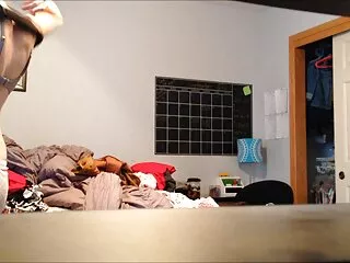 Hjemme spy søster mens tungen på Hindi sexy HD full hals